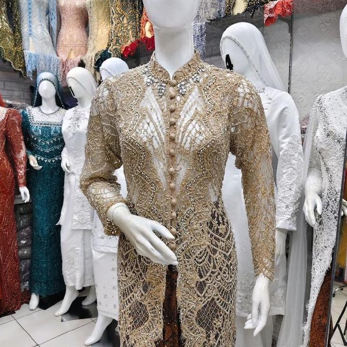 KEBAYA IBU BESAN FULL PAYET KANCING DEPAN engkol //KEBAYA BESAN PREMIUM FULL PAYET