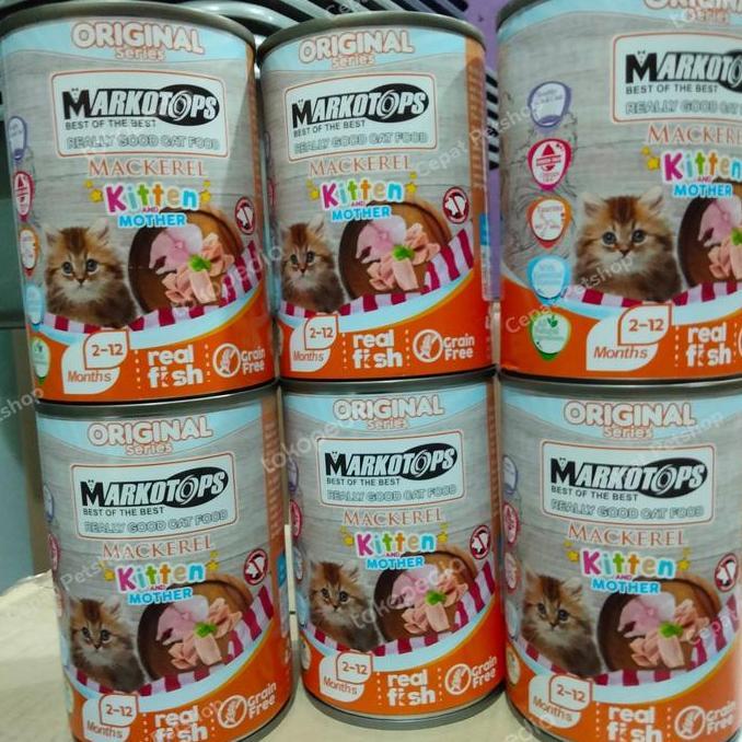 Katze- Markotops Kaleng Kitten Mackerel 400Gr