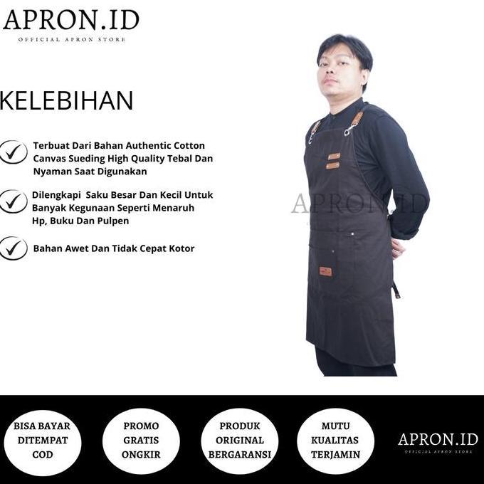 Weand- Celemek Apron Barbershop Barber Barista Bartender Cafe Coffeshop