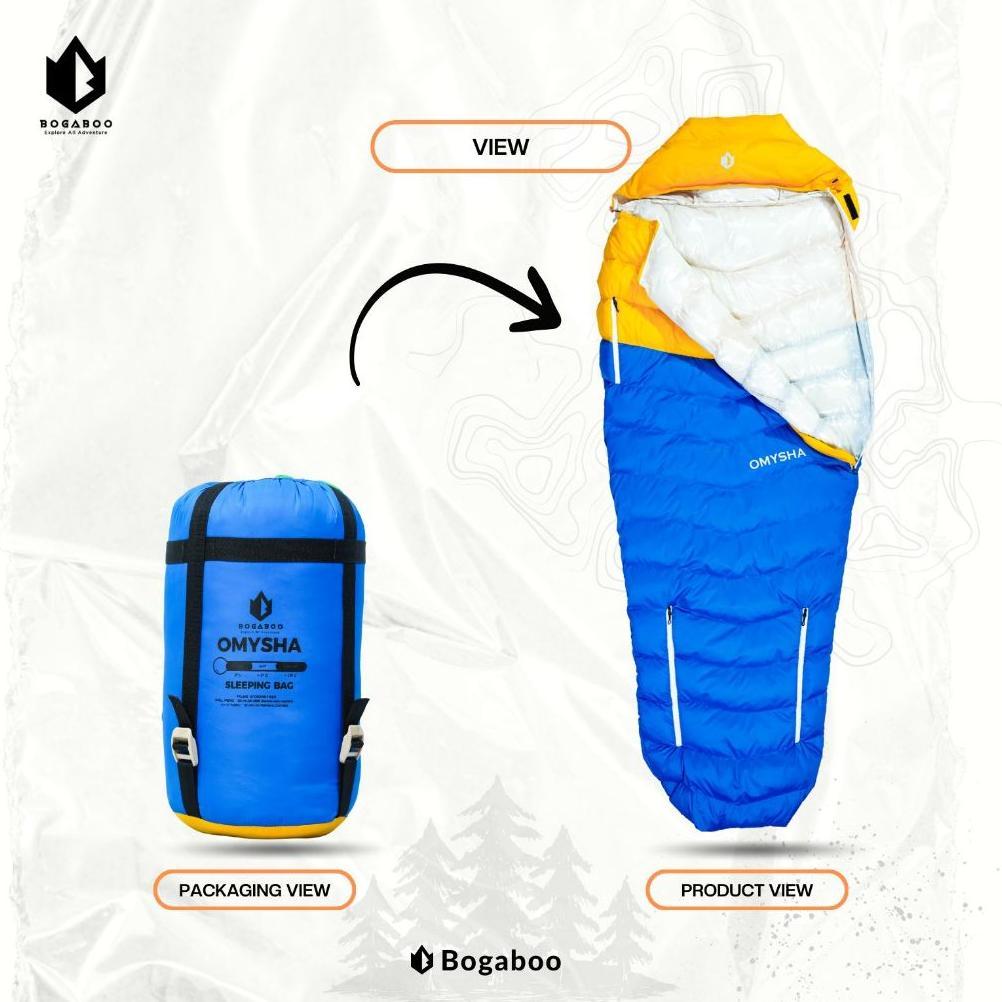 BOGABOO Sleeping Bag Thermal Omny ECODOWN FP 600+ Seri OMYSHA - sleeping bag thermal Bivy - sleeping