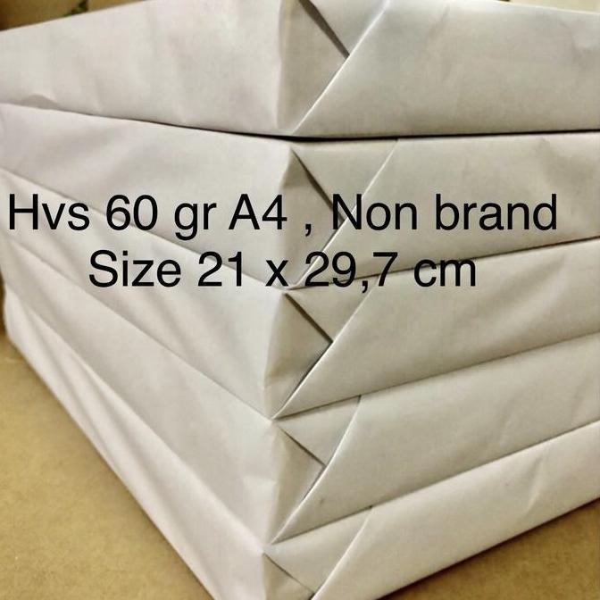Papier- Hvs 60 Gr Size A4 , Non Brand