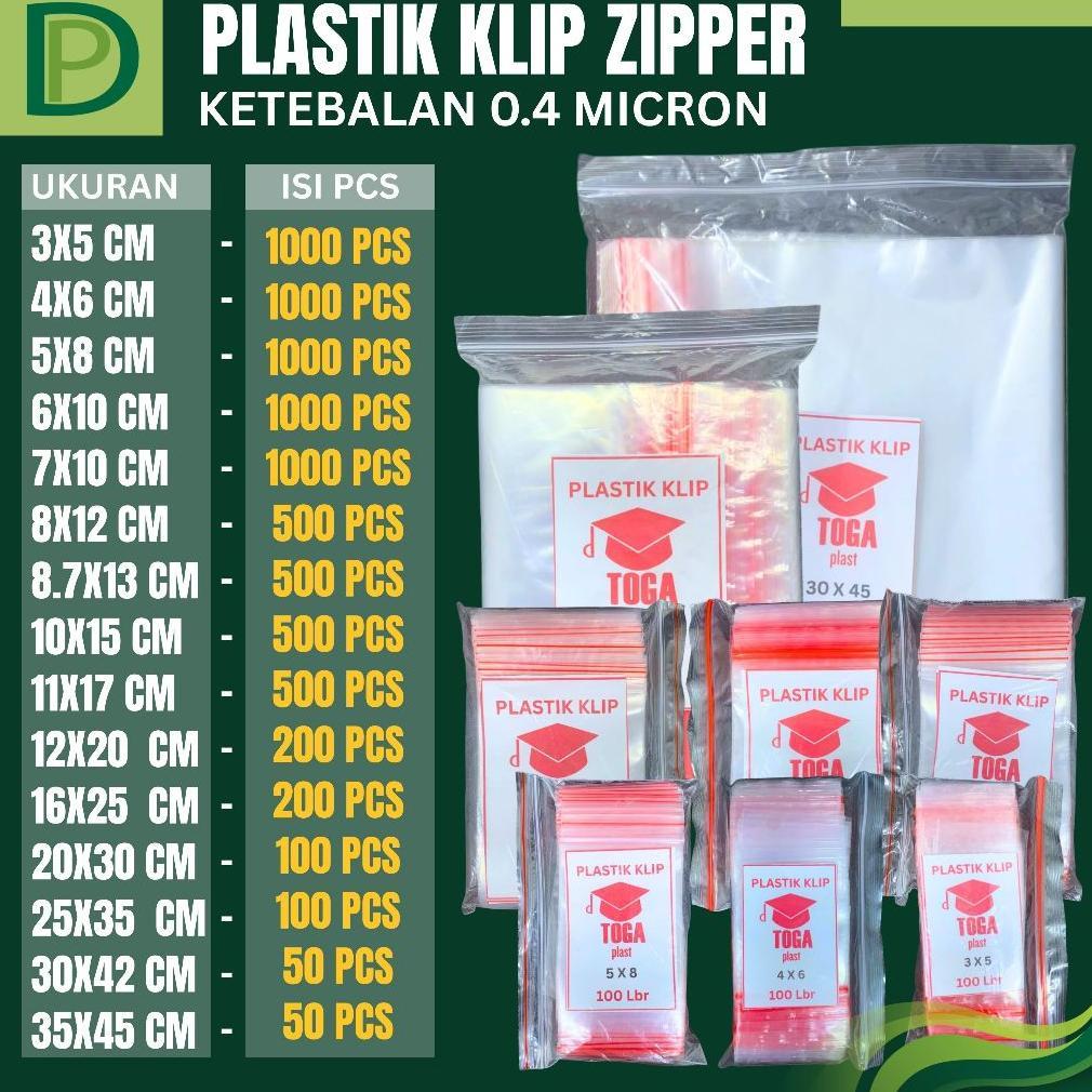 Plastik Klip Ziplock Bening | Zipper Bag Food Grade Makanan