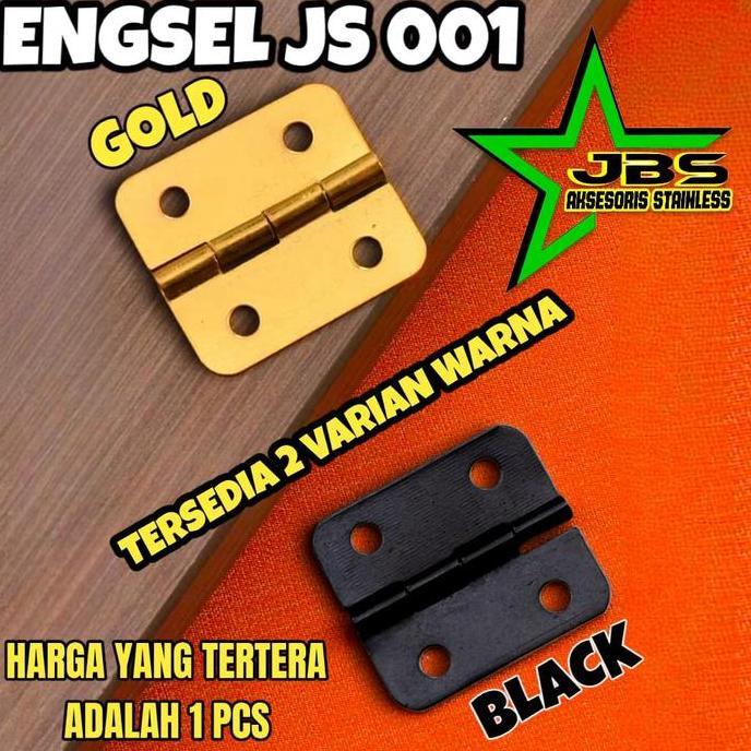 ENGSEL KUPU KOTAK (JS001) 1,6X1,3CM - KUPU KECIL UNTUK FURNITURE DAN DEKORASI HS754