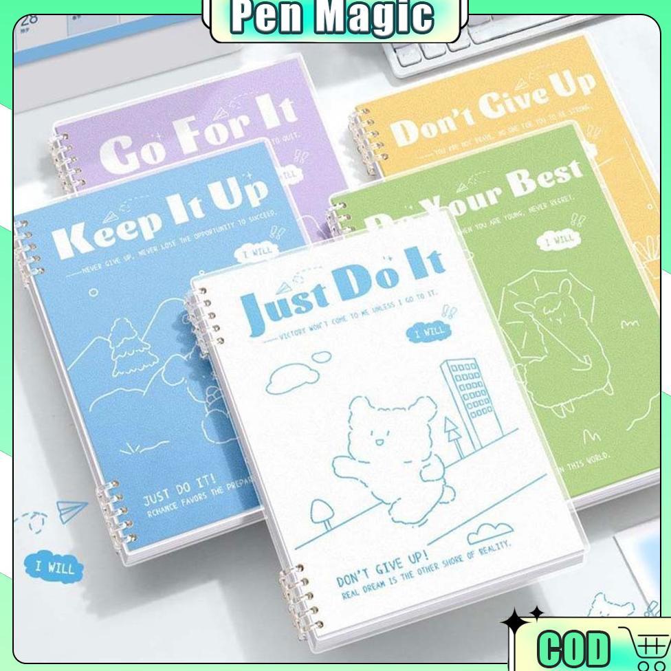 Notebook Buku B5 Flip Vertikal Buku Binder B5 Notebook Buku Tulis Sekolah Lucu Buku Notebook Aesthet
