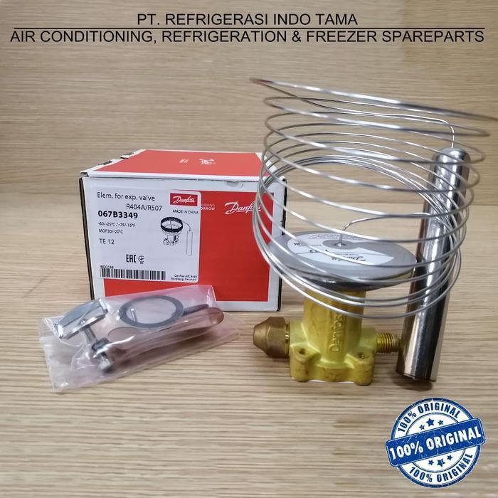 R404A / R507 TES 12 / TE 12 MOP - 067B3349  DANFOSS EXPANSION VALVE / EXPANSI ORIGINAL DAN TERPERCAY