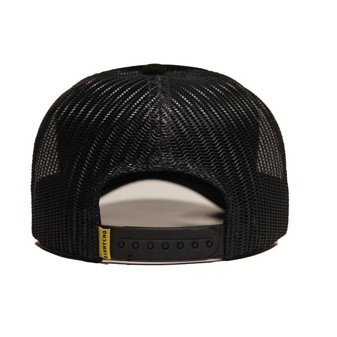 Punyakamu- Fishycho Larry Throw Trucker Hat Black Edition