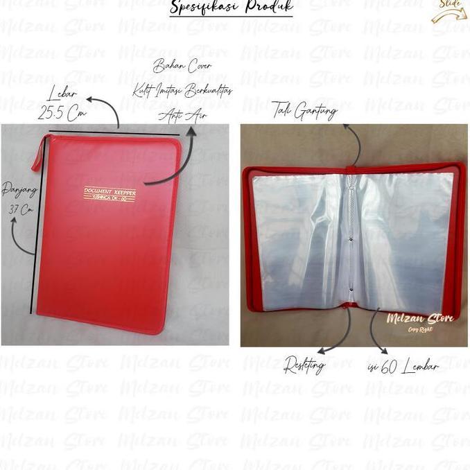 Lager- Dokumen Keeper Resleting Anti Air 60 Lembar / Dokumen / Ijazah / Resleting / Dokumen Keeper R