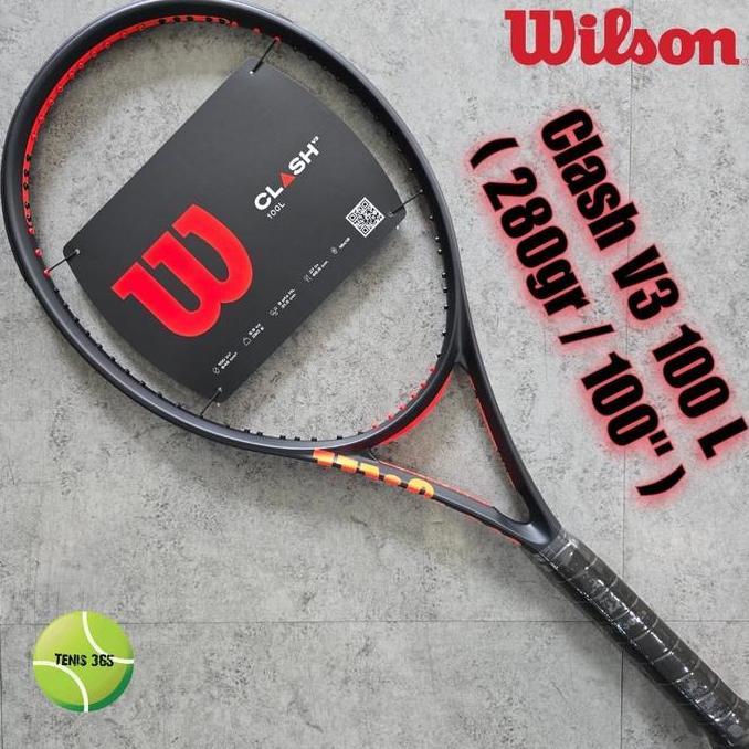 NEW Raket Tenis Wilson Clash V3 100 L ( 280gr / 100" )