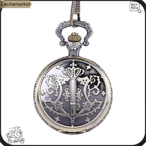 Sbpw Sebastian Michaelis Black Butler Pocket Watch Anime Jam Saku Gantung Harga Kaki Lima