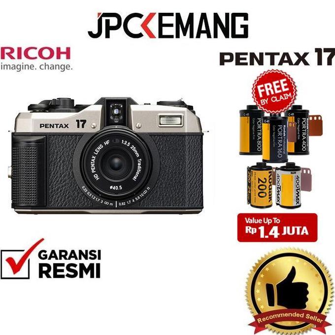 Ricoh PENTAX 17 Compact Film Camera 35mm Half Frame Kamera Film Garansi Resmi
