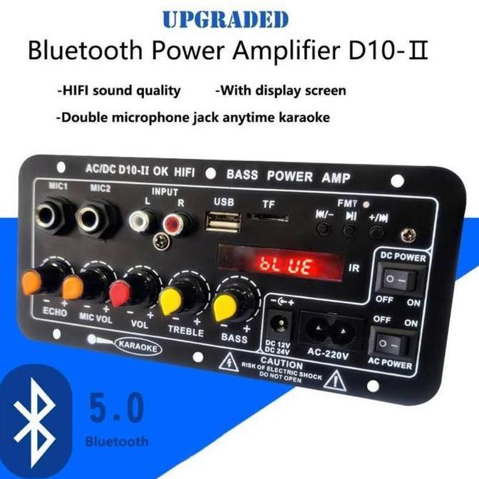 2000W Bluetooth Amplifier Board 220V 12V 24V Digital Bluetooth Amplifier Stereo dengan USB TF Remote