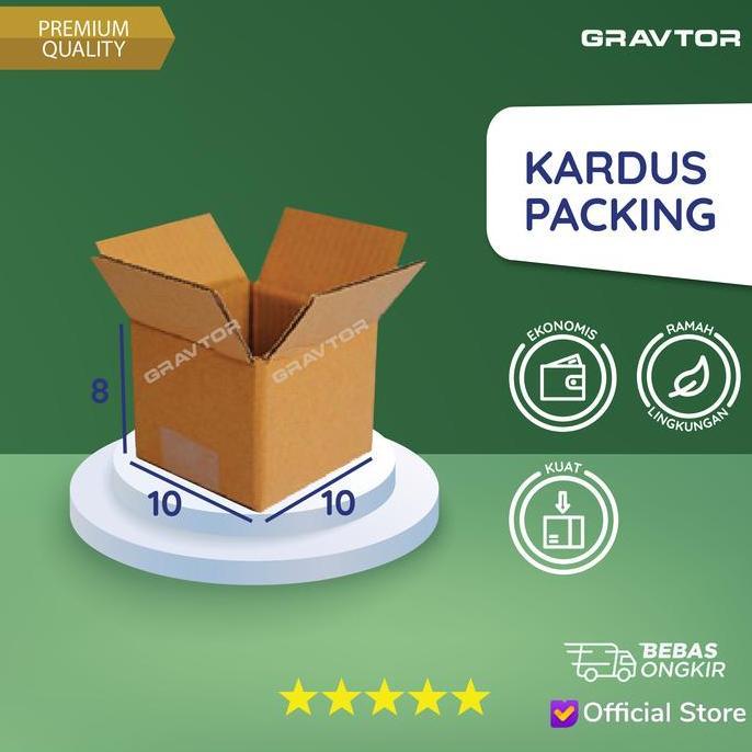 Box | Kotak | Dus | Kardus Polos Packing 10x10x8