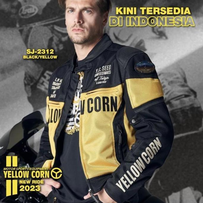 YELLOW CORN SJ 2312 BLACK YELLOW | JAKET MOTOR | ORIGINAL