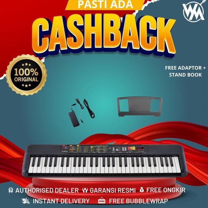 Yamaha Keyboard PSR F52 + Gratis Adaptor + Stand Book