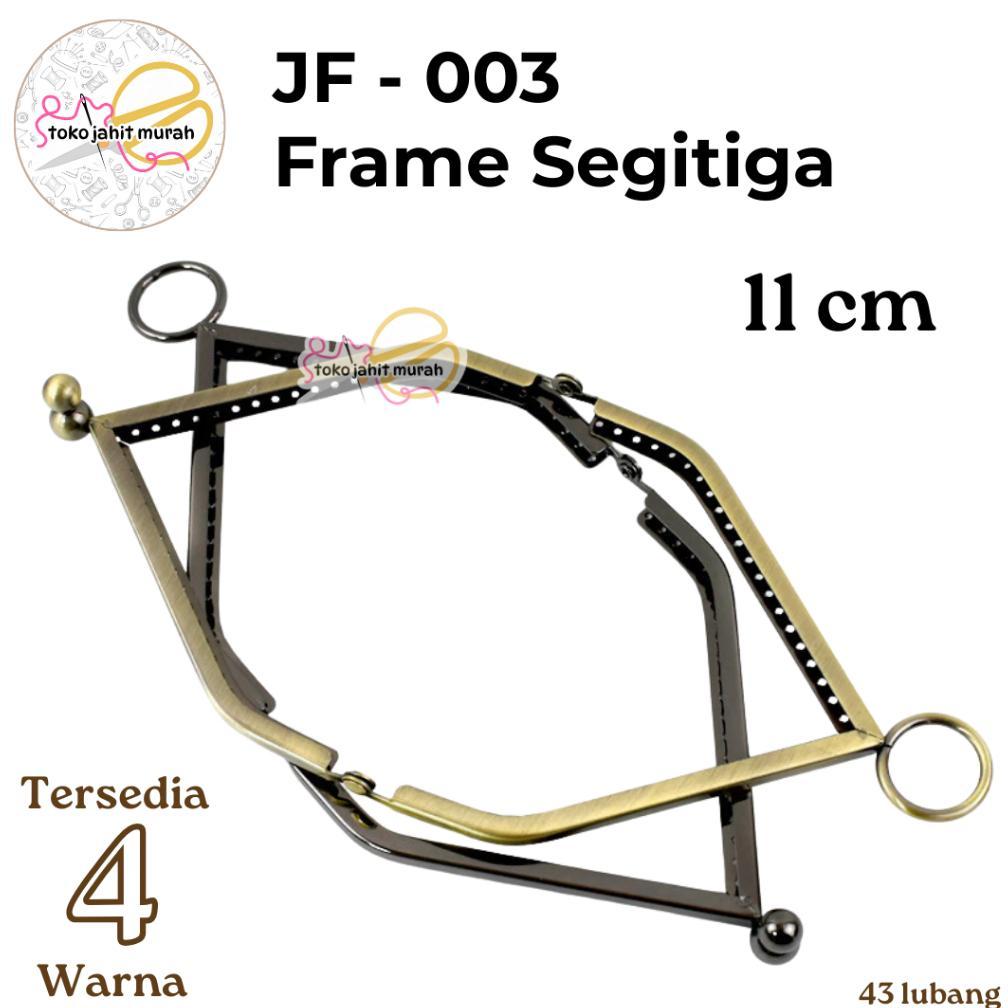 PROMO JF - 003 Premium Frame Behel Segitiga 11 Cm / Frame Dompet / Triangle Bag Frame