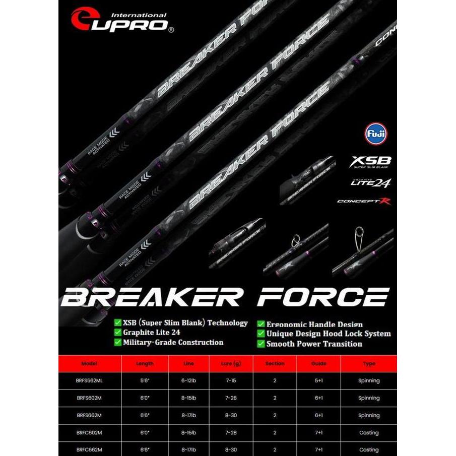 JORAN EUPRO BREAKER FORCE SPINNING - BAITCASTING | GALATAMA | CASTING FD99