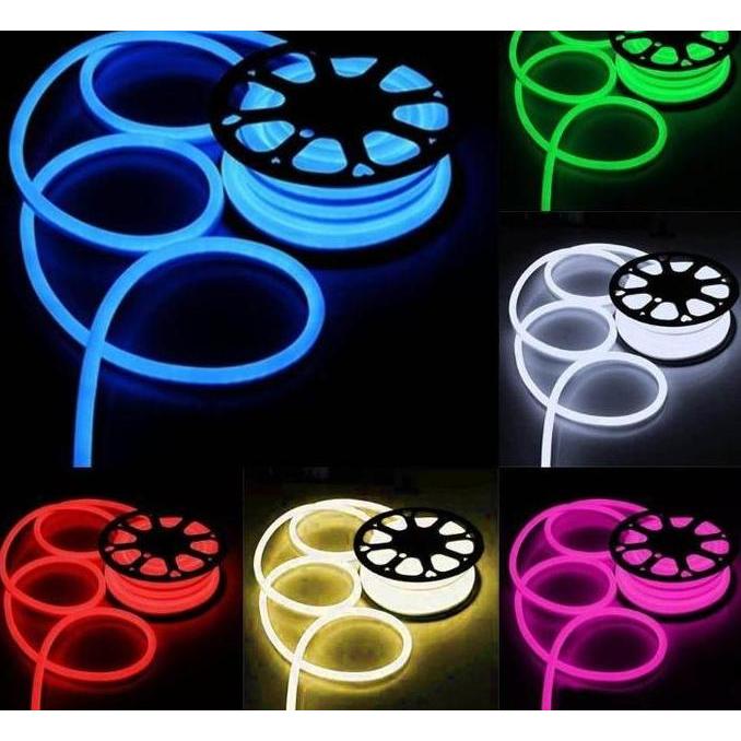 Lightx- Neon Flex Satu Rna 220V Permeter Bonus Colokan / Lampu Hias Kamar Led Neon Sn Led Selang Neo