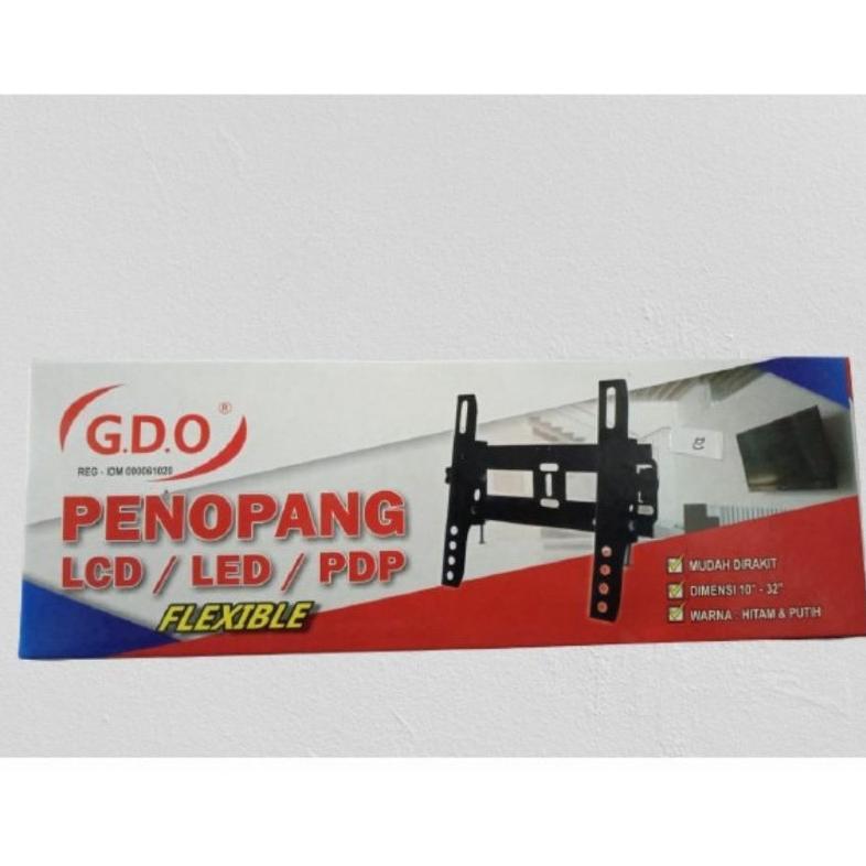 Cuci Gudang Bracket Tv / Penopang Tv 10" - 32" Hitam Gdo