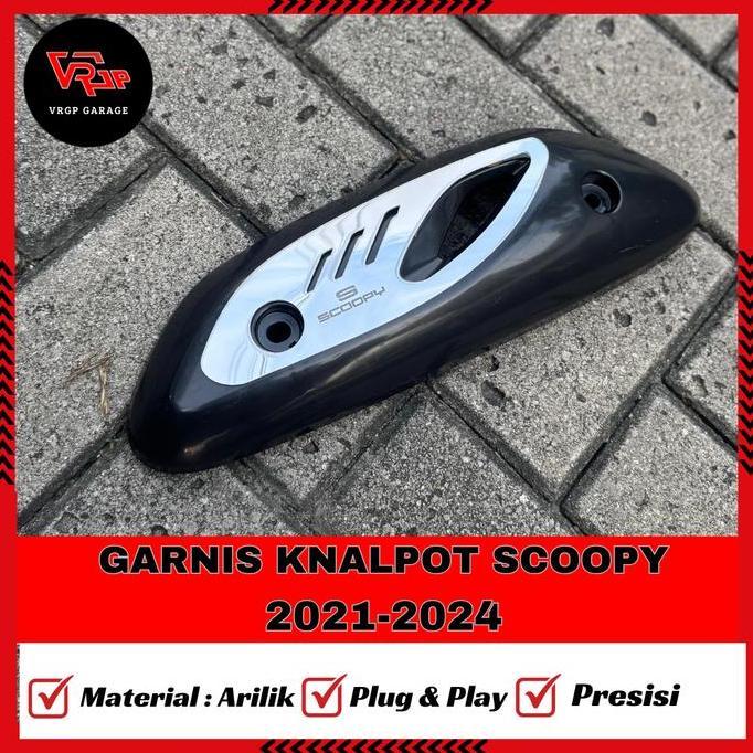 Vrgp Garnis Knalpot Scoopy 2021-2024/ Garnish Knalpot Scoopy 2021-2024/ Aksesoris Scoopy