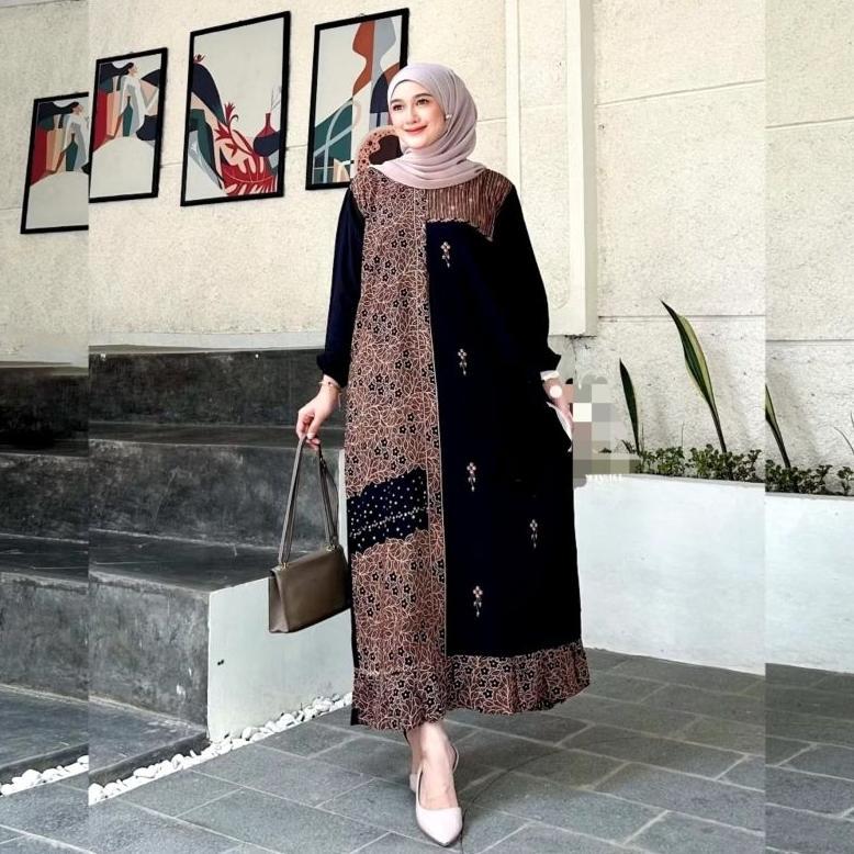 PREMIUM GAMIS SONATA JUMBO RAYON TEBAL ADEM REMPEL