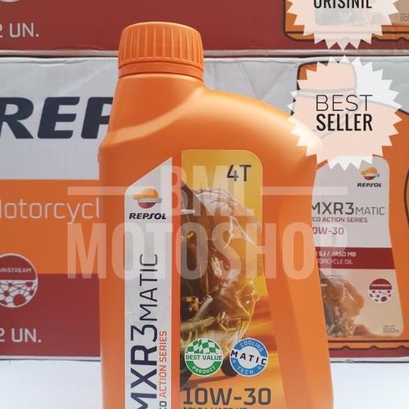 Olinoy- Oli Motor Matic Repsol Mrx3 Matic 800Ml 10W-30 Sinil Repsol