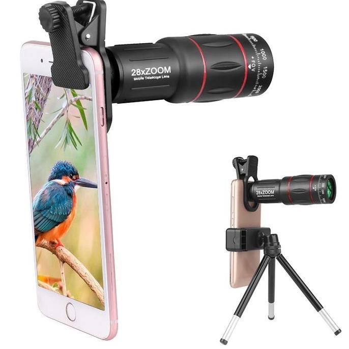 Lensa Tele Zomm 18X HP Lens Kamera TeleZoom Handphone Bermata HD Ponsel Lensa Camera HP Ponsel