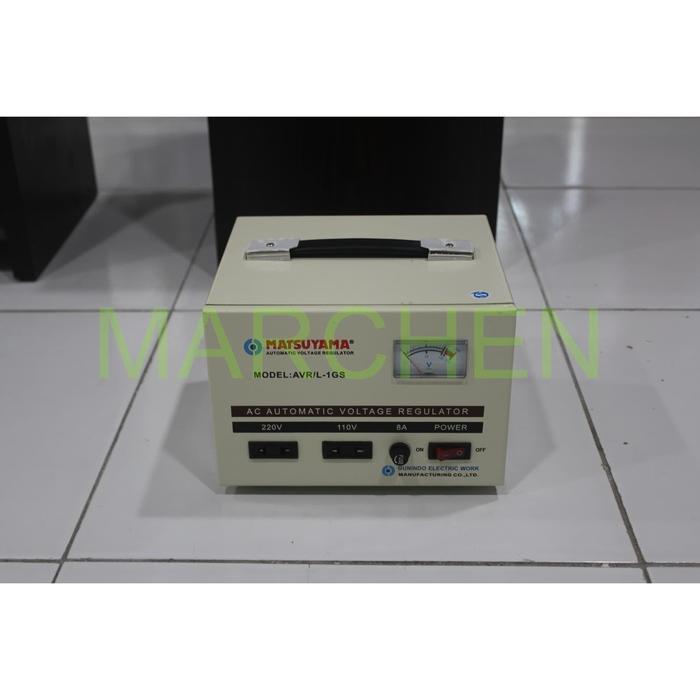 STAVOL STAVOLT STABILIZER STABILISER MATSUYAMA 1000W 1000 VA AVR-L-1GS ORIGINAL DAN TERPERCAYA