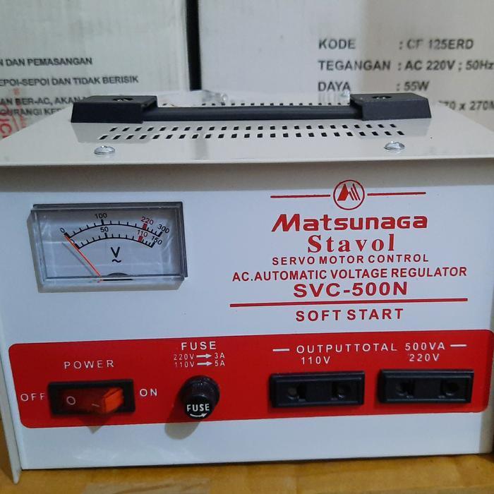 STABILIZER STAVOL MATSUNAGA 500 WATT ORIGINAL DAN TERPERCAYA