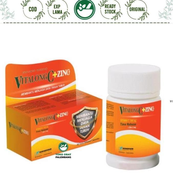 Higher- Vitalong C + Zinc 30 Kapsul Vitamin C 500Mg Time Release Vit C Bertahap