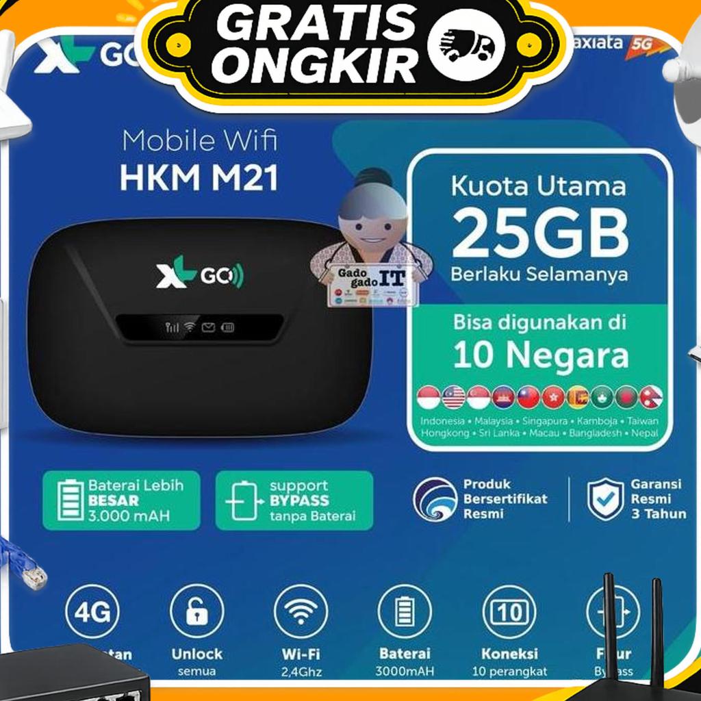 Mifi Router Movimax Mv003 Speed 4G Lte Xl Go Bundling Xl 25Gb 6 Bulan