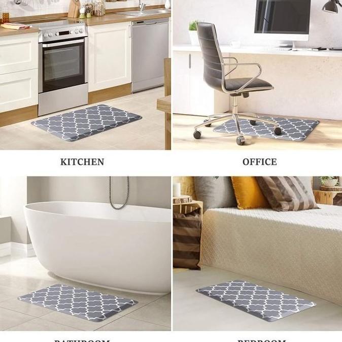 Karpet Dapur Panjang Anti Slip 1 Set - Kitchen Black