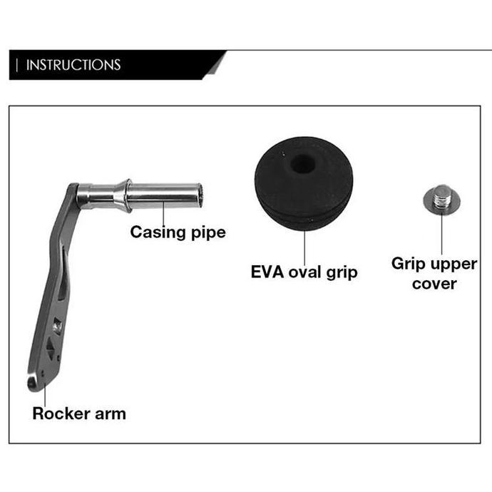 Lansungkirim- Single Handle Reel Bc Eva - Handle Jging Baitcasting - Repair For Baitcasting Diy - Po