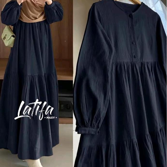 MURAH LEBAY latifa maxy dress gamis wanita terbaru busui//gamis wanita jumbo size Muslim MURAH LEBAY