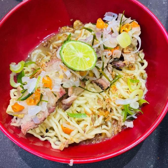 bakmi frozen sei sapi asap