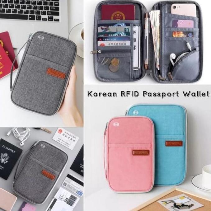 NEW KOREAN RFID PASSPORT HOLDER / RFID PASSPORT WALLET ORI