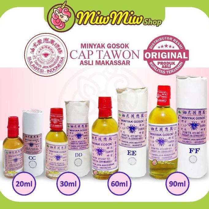 Point- Minyak Gosok Cap Tawon Makassar - Cc 20 Ml, Dd 30 Ml, Ee 60 Ml, Ff 90 Ml, Gg 330Ml