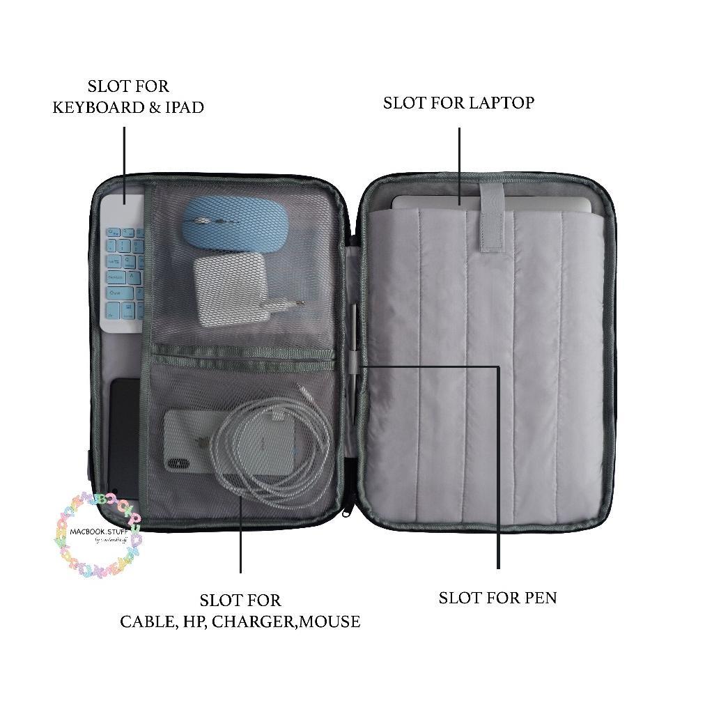 premium tas laptop clutch book dompet jinjing tahan anti air waterproof water resistant laptop bag /