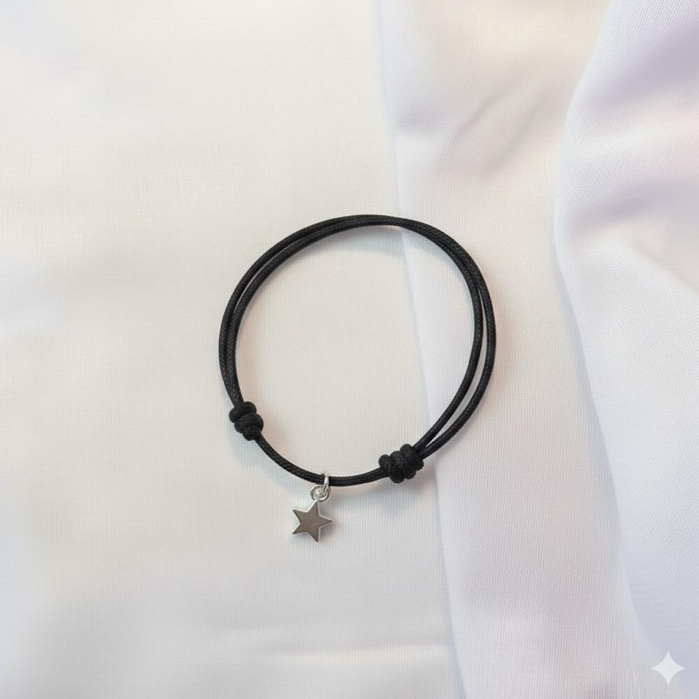 exclusive (cod) 1 pcs gelang couple tali bintang korean style