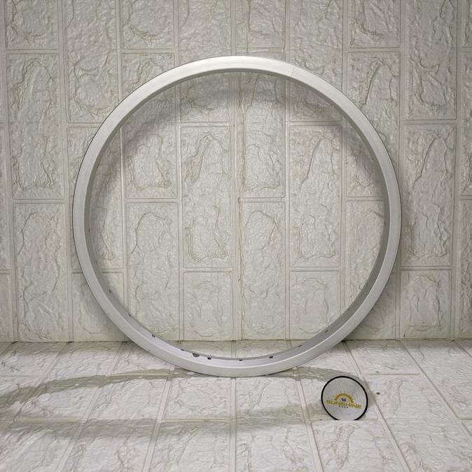 Velg Rims 18 Alloy Silver Rim Lubang 28H Valve AV Bisa V dan U-Brake Sepeda Anak BMX Mini Lipat Seli