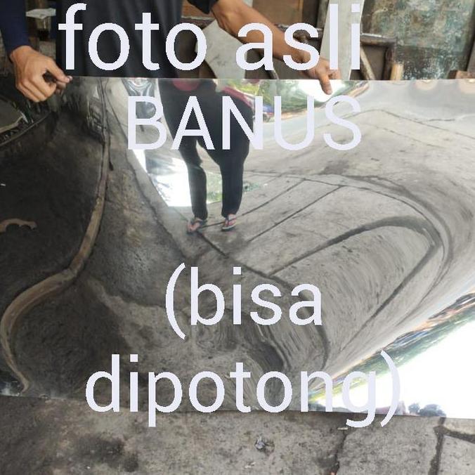 Plat stainless mirror 2 mm / plat mirror stainless BA tebal 2 mm