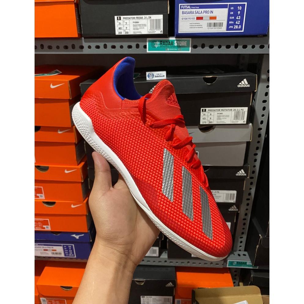 BIG PROMO Sepatu Futsal Adidas X Tango 18.3 IN Red/Silver BB9392 Original BNIB