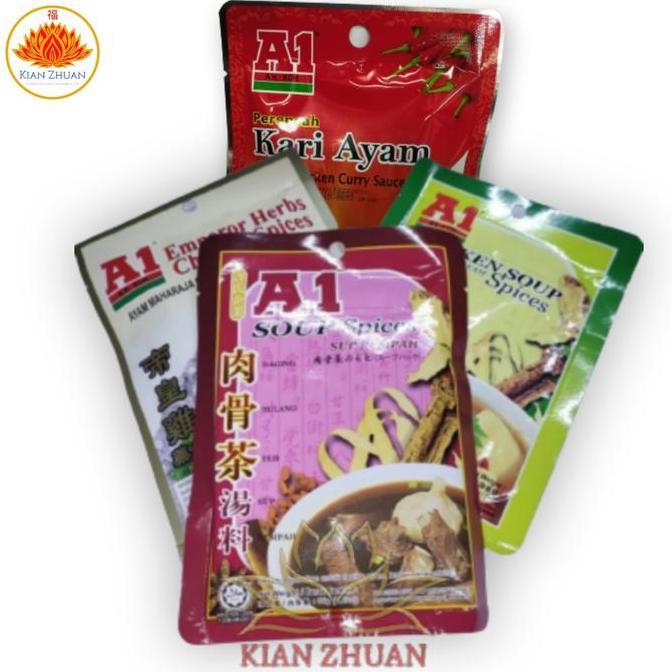 A1 Aneka Bumbu Chicken Soup Spice/Emperior Herbs/Sup Rempah/Bumbu Kari