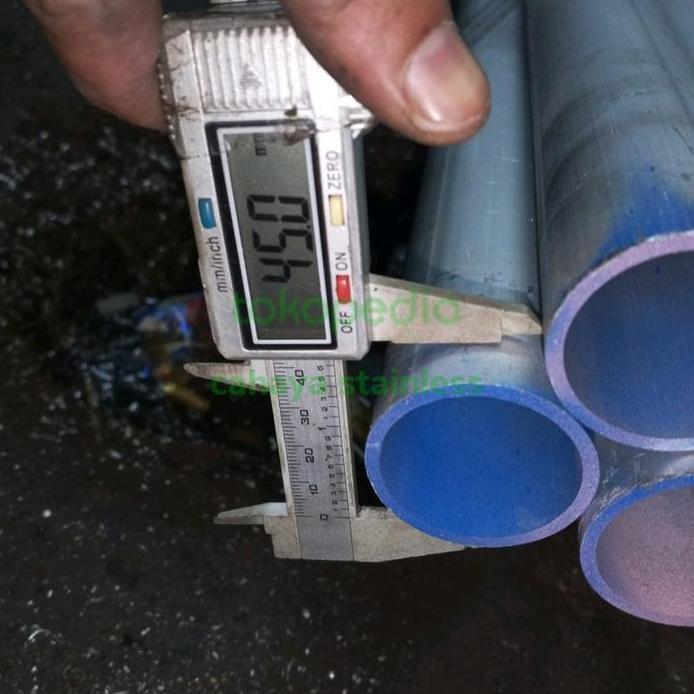 pipa dural od 45mm tebal 3mm x 25cm pipa aluminium alumunium dural