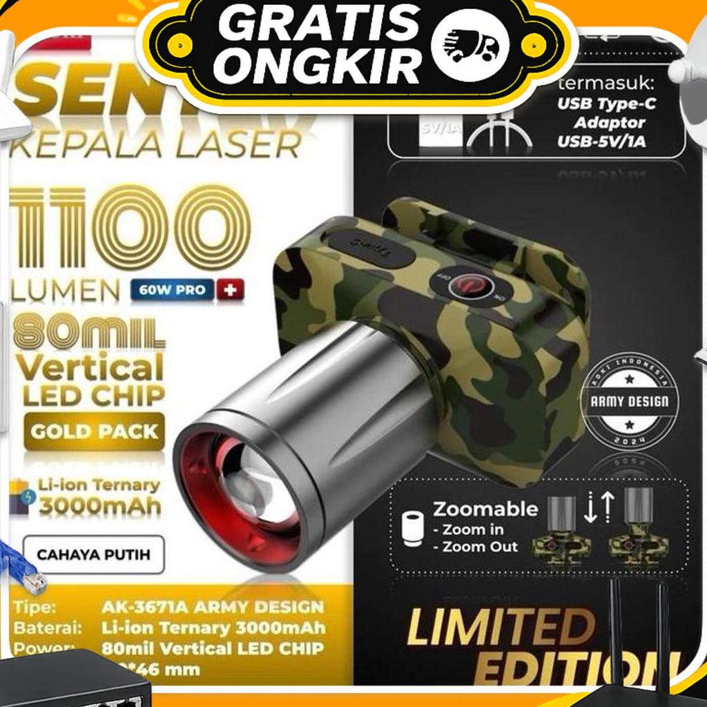 Aoki Senter Zoom Loreng/ Army Ak-3671A/3672K