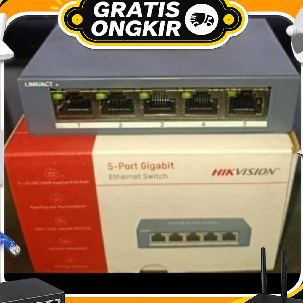Switch Hub Gigabit Hikvision 3E0505-E Switch Hub Hikvision Gigabit