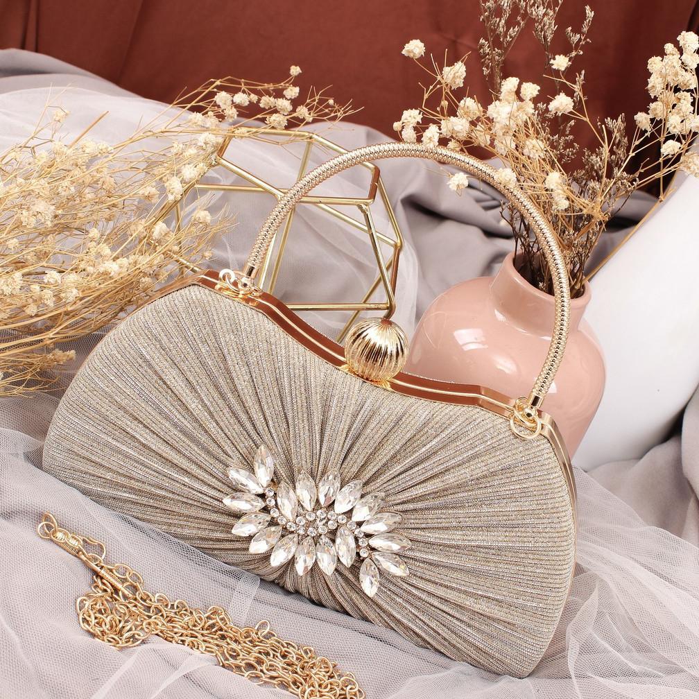 BESTPROMO MV_Marvelouz MV137643 tas Handbag pesta elegant ada tali rantai