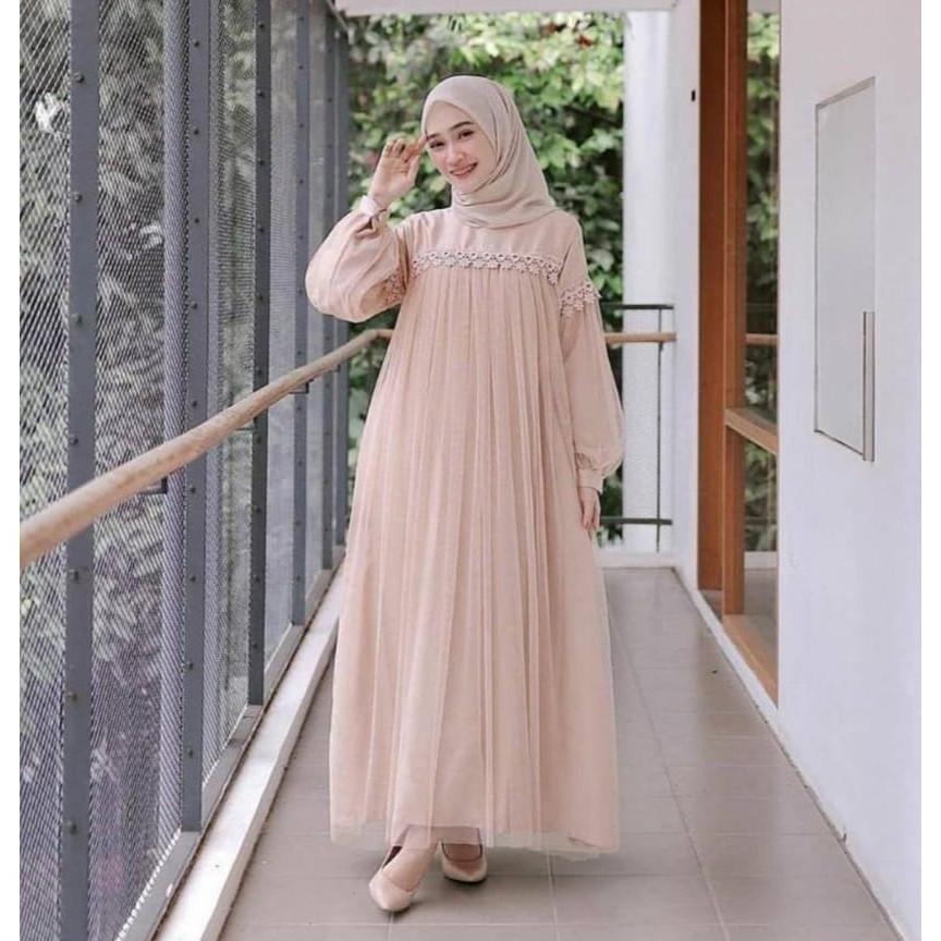 CUCI GUDANG XC - Maxi Nuraini / Couple Nuraini / Maxi ZOYA / Dress Maxi Tile / Gamis Muslim Terbaru
