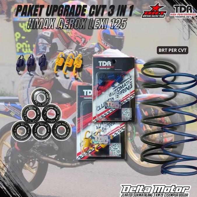 PAKET UPGRADE KIRIAN CVT BRT NMAX AEROX 150 155 LEXI 125