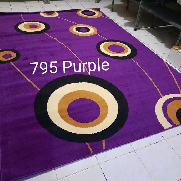 KARPET PERMADANI BESAR JUMBO UNGU PURPLE VIOLET MOMENTO MODERNO 210X310 CM OK