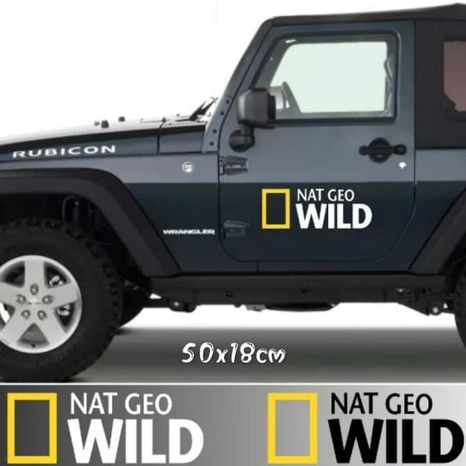 STIKER NAT GEO WILD BODY MOBIL JEEP RESTOCK